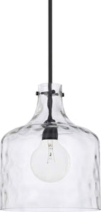 Capital Lighting 325717MB Crawford 1 Light Pendant Matte Black