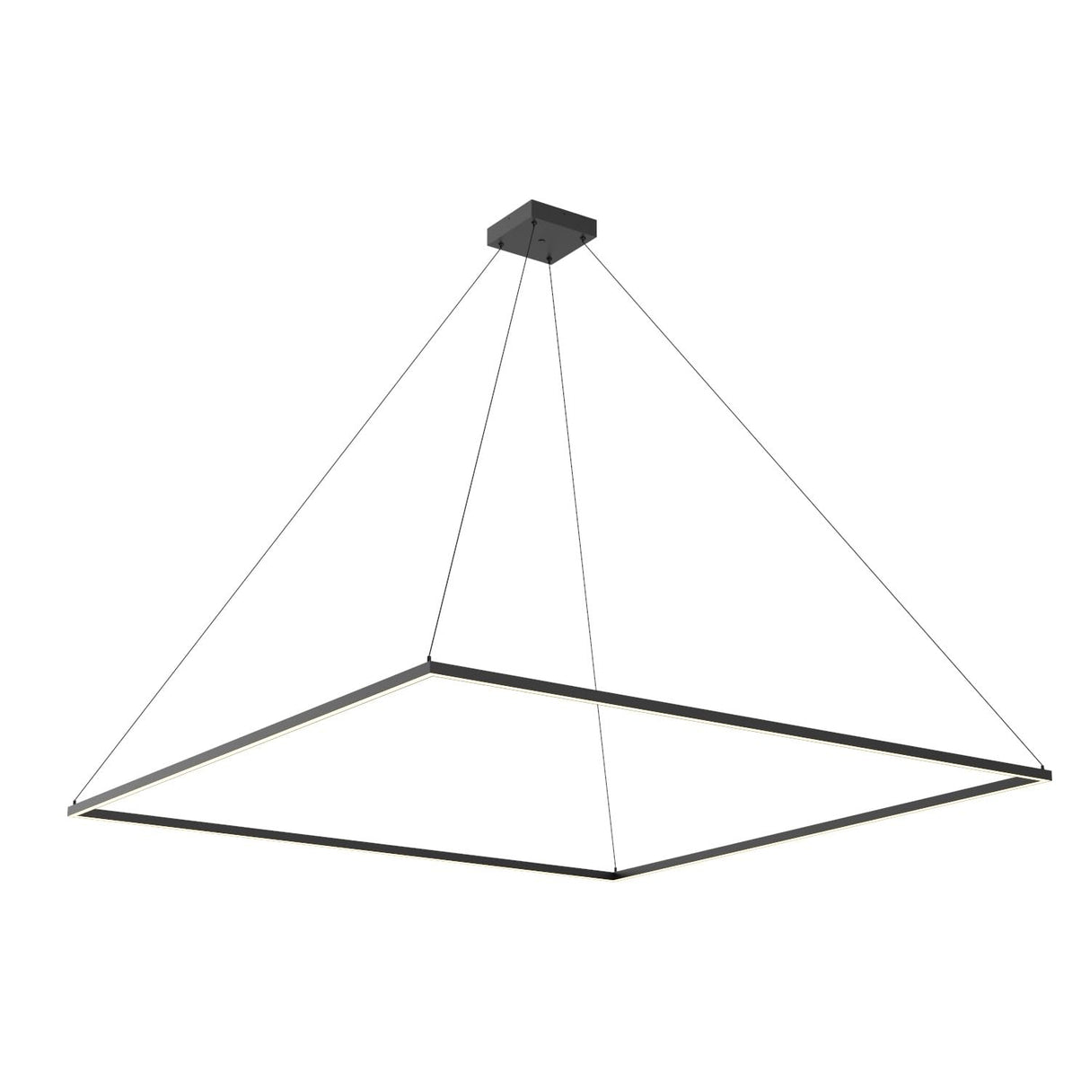 Kuzco PD88172-BK PIAZZA 72" PENDANT BK TEXTURED DOWN ONLY DUO CANOPY 930 TRIAC 120 162W