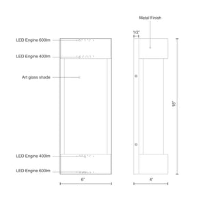 Kuzco EW7018-GH MOONDEW 18" EW Graphite 120V ELV LED 3000K 90CRI 25W