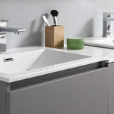 Fresca FCB93-241224GR-D-I Fresca Lazzaro 60" Gray Free Standing Double Sink Modern Bathroom Cabinet w/ Integrated Sinks