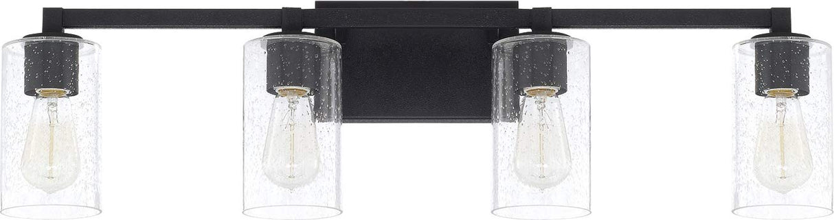 Capital Lighting 119841BI-435 Ravenwood 4 Light Vanity Black Iron