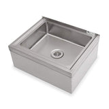 John Boos PBMS2424-6 Floor Mounted Mop Sink 24"W x 24" Front to Back 6" Deep Compartment