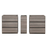 Fresca FCB93-301230GR-D Fresca Lazzaro 72" Gray Free Standing Double Sink Modern Bathroom Cabinet