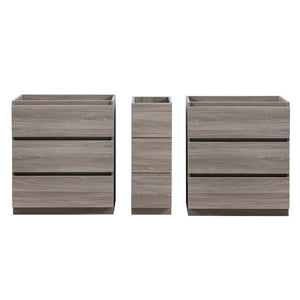 Fresca FCB93-301230RW-D Fresca Lazzaro 72" Rosewood Free Standing Double Sink Modern Bathroom Cabinet