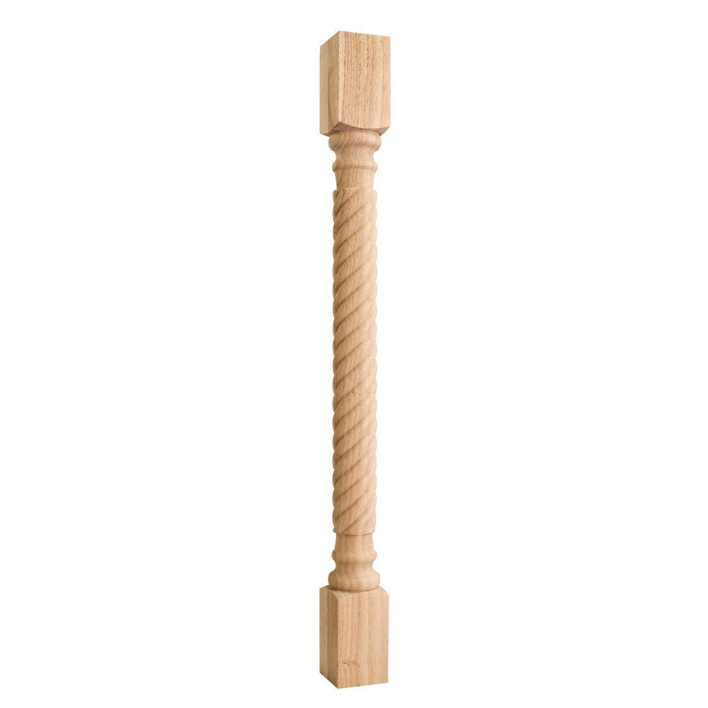 Hardware Resources P3-3CH 3" W x 3" D x 35-1/2" H Cherry Rope Post