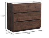 Fresca FCB9342RW Fresca Lazzaro 42" Rosewood Free Standing Modern Bathroom Cabinet