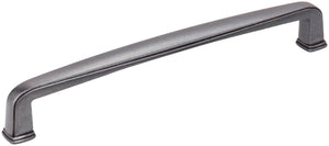 Jeffrey Alexander 1092-160DACM 160 mm Center-to-Center Gun Metal Square Milan 1 Cabinet Pull