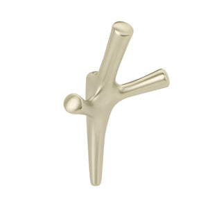 Amerock HBX37016BBZ Kodiak Triple Prong Decorative Wall Hook Golden Champagne Hook for Coats, Hats, Backpacks, Bags Hooks for Bathroom, Bedroom, Closet, Entryway, Laundry Room, Office