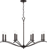 Capital Lighting 442881OB Jaymes 8 Light Chandelier Old Bronze