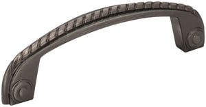 Jeffrey Alexander Z261-96-BNB 96 mm Center-to-Center Brushed Black Nickel Rope Rhodes Cabinet Pull