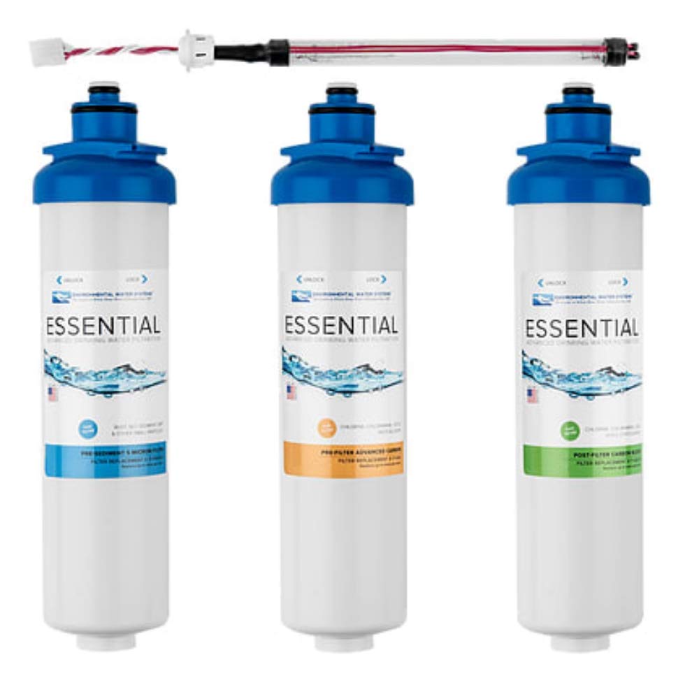 EWS Essential Series Reverse Osmosis Under-Sink 3-Stage Plus UV Disinfection