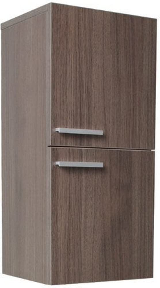 Fresca FST8091GO Fresca Gray Oak Bathroom Linen Side Cabinet w/ 2 Storage Areas