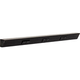 Task Lighting TRS30-3B-BK-LS 30" TR Switch Series Angle Power Strip, Left Switches, Black Finish, Black Switches and Receptacles