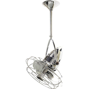 Matthews Fan JD-CR-MTL Jarold Direcional ceiling fan in Polished Chrome finish with metal blades.
