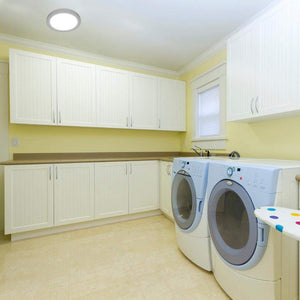 15 in. 22.5-Watt Dimmable White Integrated LED Edge-Lit Round Flat Panel Ceiling Flushmount with Color Changing CCT