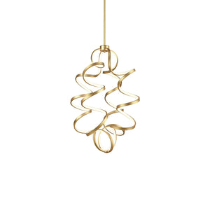 Kuzco CH93934-AN SYNERGY 34" CH Antique Brass 120V TRIAC/ELV LED 3000K 90CRI 107W
