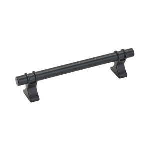 Amerock Cabinet Pull Matte Black 5-1/16 inch (128 mm) Center to Center Davenport 1 Pack Drawer Pull Drawer Handle Cabinet Hardware