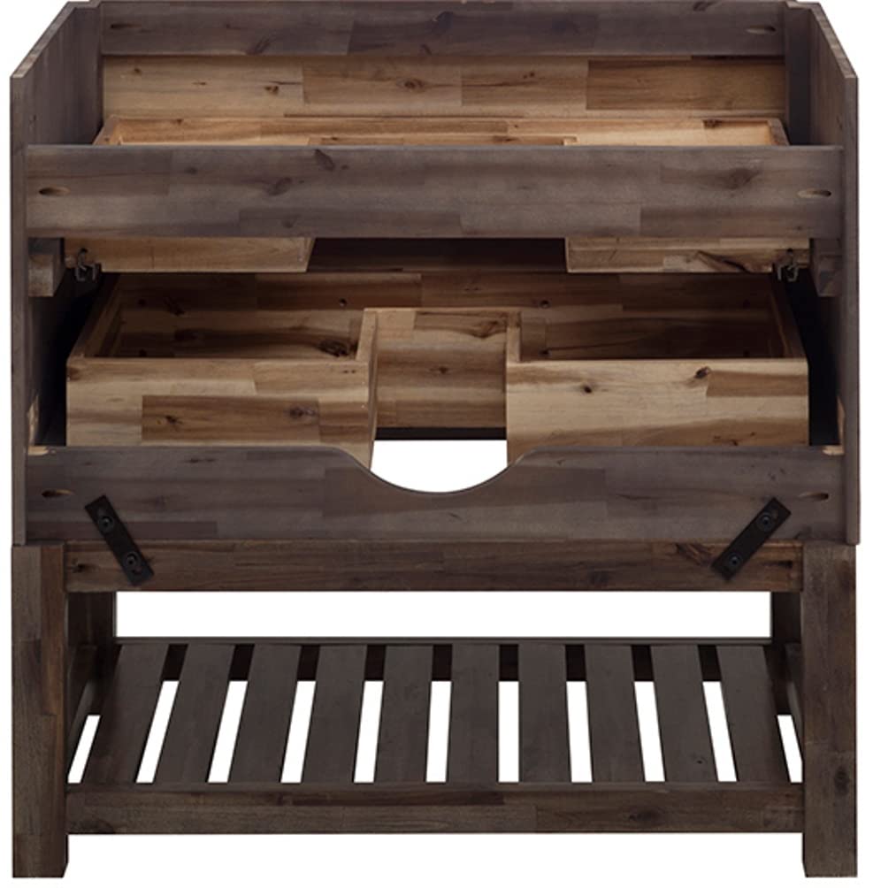 Fresca FCB3136ACA-FS Fresca Formosa 35" Floor Standing Open Bottom Modern Bathroom Cabinet