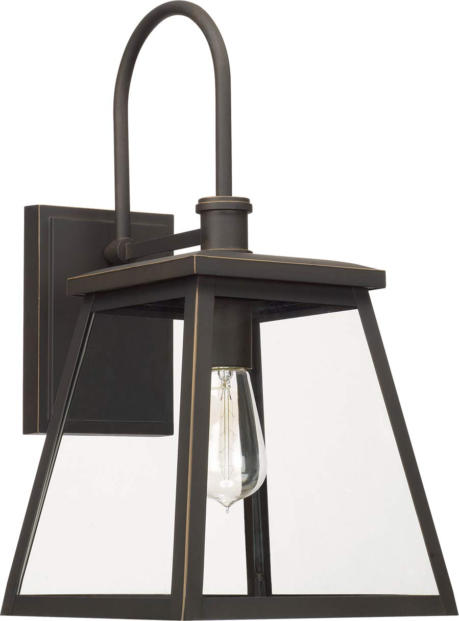 Capital Lighting 926812OZ Belmore 1 Light Outdoor Wall Lantern Oiled Bronze