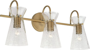 Capital Lighting 142431AD Mila 3 Light Vanity Aged Brass