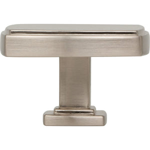 Jeffrey Alexander 141L-SN 1-3/4" Overall Length Satin Nickel Square Renzo Cabinet Knob