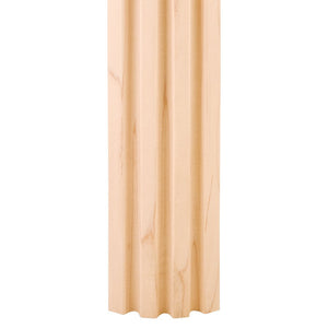 Hardware Resources CC1OK 3/4" D x 2-3/4" H Oak Fluted Corner Moulding