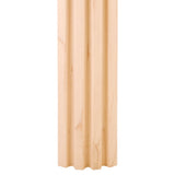 Hardware Resources CC1HMP 3/4" D x 2-3/4" H Hard Maple Fluted Corner Moulding