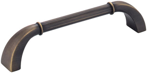 Jeffrey Alexander Z281-128ABSB 128 mm Center-to-Center Antique Brushed Satin Brass Cordova Cabinet Pull