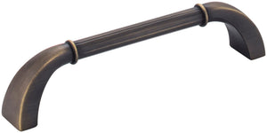 Jeffrey Alexander Z281-128ABSB 128 mm Center-to-Center Antique Brushed Satin Brass Cordova Cabinet Pull