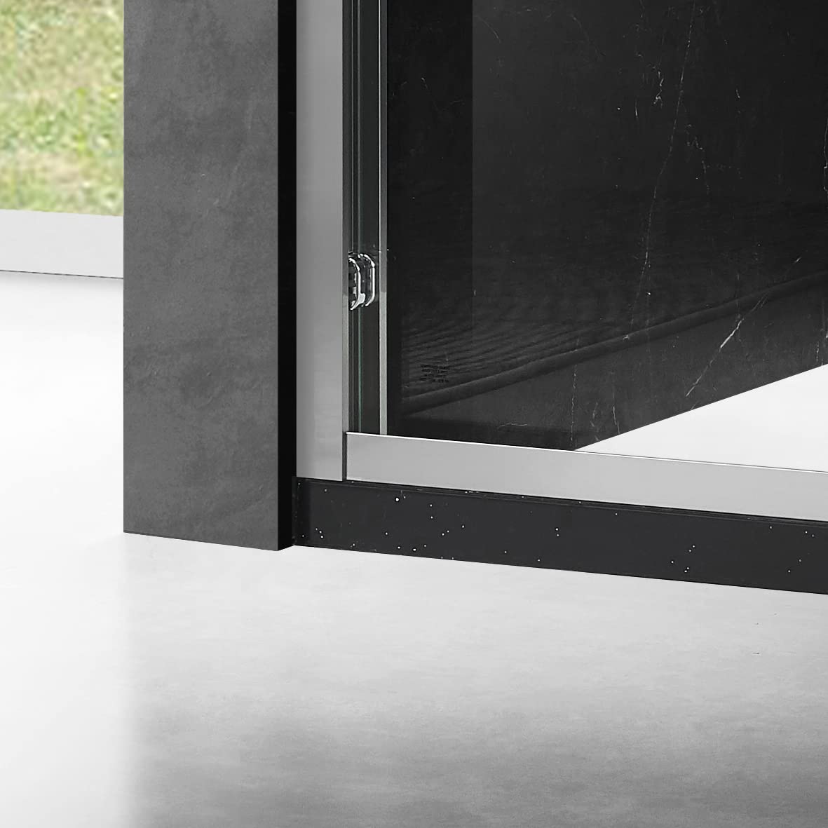 Essence 54'' * 76'' Framed Shower Door (Brushed Nickel)