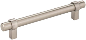 Jeffrey Alexander 5128SN 128 mm Center-to-Center Satin Nickel Key Grande Cabinet Bar Pull