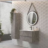 DAX Pasadena Vanity Cabinet with Onix Basin, 32", Cement DAX-PAS013281-ONX