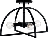 Capital Lighting 248841MB Lawson 4 Light Dual Mount Semi-Flush/Pendant Matte Black