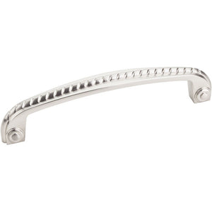 Jeffrey Alexander Z261-128SN 128 mm Center-to-Center Satin Nickel Rope Rhodes Cabinet Pull