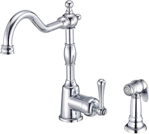 Gerber D401157 Chrome Opulence Single Handle Kitchen Faucet