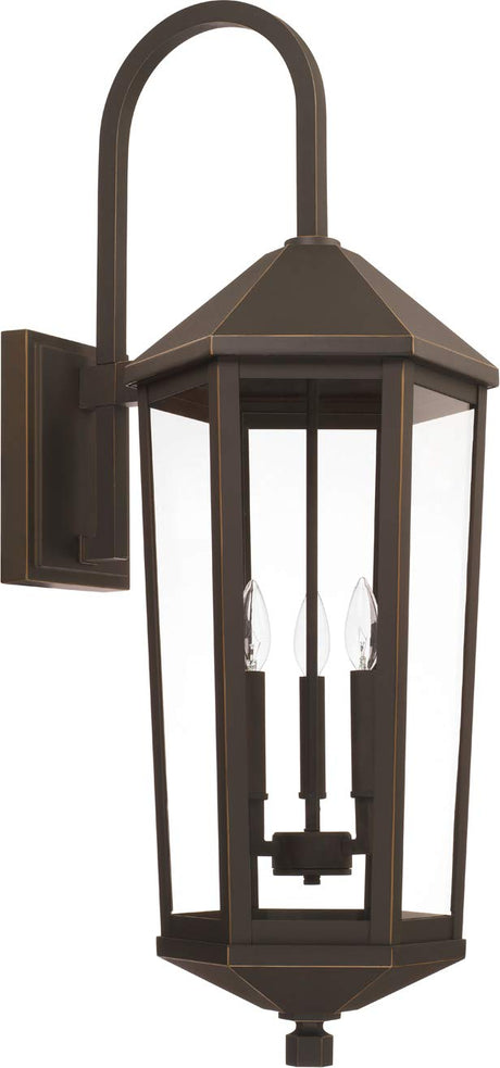 Capital Lighting 926932OZ Ellsworth 3 Light Outdoor Wall Lantern Oiled Bronze