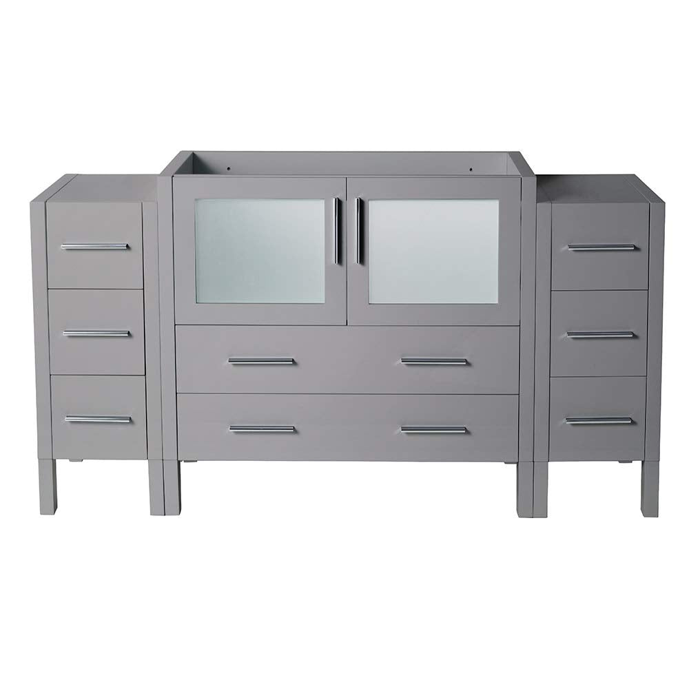 Fresca FCB62-123612GO Fresca Torino 60" Gray Oak Modern Bathroom Cabinets