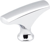 Elements 993PC 1-5/8" Overall Length Polished Chrome Aiden Cabinet "T" Knob
