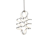 Kuzco CH93934-AS SYNERGY 34" CH Antique Silver 120V TRIAC/ELV LED 3000K 90CRI 107W