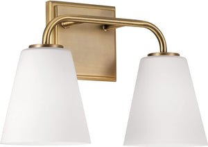 Capital Lighting 149421AD-543 Brody 2 Light Vanity Aged Brass