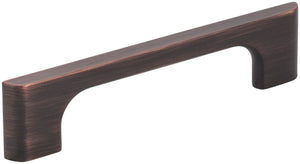 Jeffrey Alexander 286-96DBAC 96 mm Center-to-Center Brushed Oil Rubbed Bronze Asymmetrical Leyton Cabinet Pull