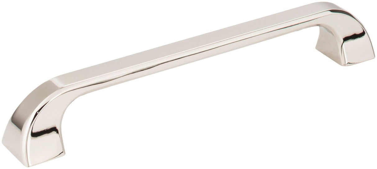Jeffrey Alexander 972-160NI 160 mm Center-to-Center Polished Nickel Square Marlo Cabinet Pull