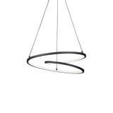 Kuzco PD11119-BK TWIST 19" PD Black 120V TRIAC/ELV LED 3000K 90CRI 28W