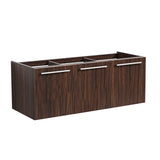 Fresca FCB8092GW Fresca Vista 48" Walnut Wall Hung Modern Bathroom Cabinet