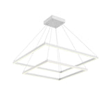 Kuzco CH88232-WH PIAZZA 2 LAYER 32" CHANDELIER WH TEXTURED DOWN ONLY 930 TRIAC 120 116W