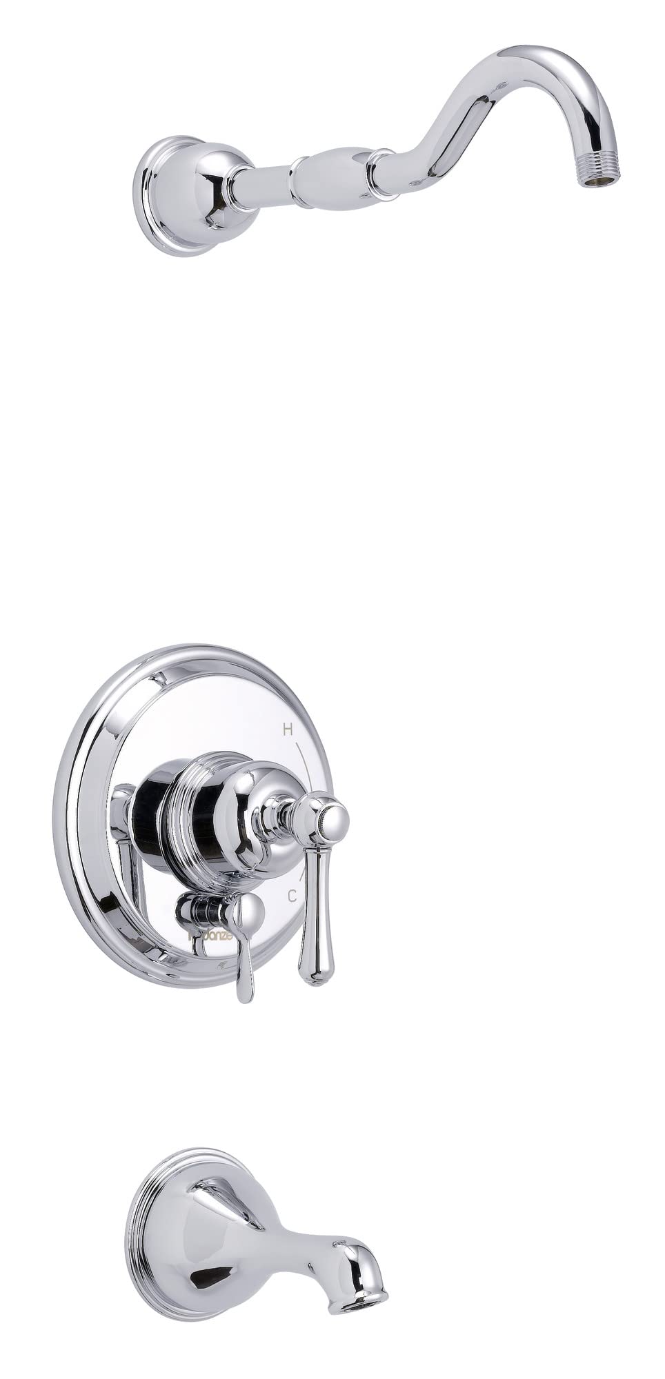 Gerber D502157LSTC Chrome Opulence Tub & Shower Trim Kit, Without Showerhead