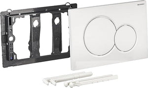 Geberit 115.770.11.5 Actuator Plate, 11.610&quotL x 6.890&quotW x 1.770&Quoth, Alpine White