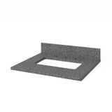 Jeffrey Alexander VKITWAV24GRBOR 24" Grey Wavecrest Vanity, Boulder Cultured Marble Vanity Top, undermount rectangle bowl