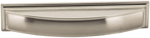 Jeffrey Alexander 436-128BNBDL 128 mm Center-to-Center Brushed Pewter Square Annadale Cabinet Cup Pull