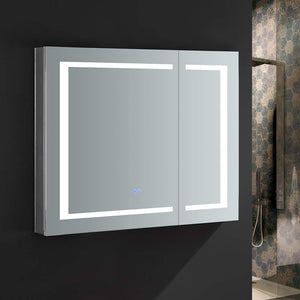 Fresca FMC023630 Fresca Spazio 36" Wide x 30" Tall Bathroom Medicine Cabinet w/ LED Lighting & Defogger